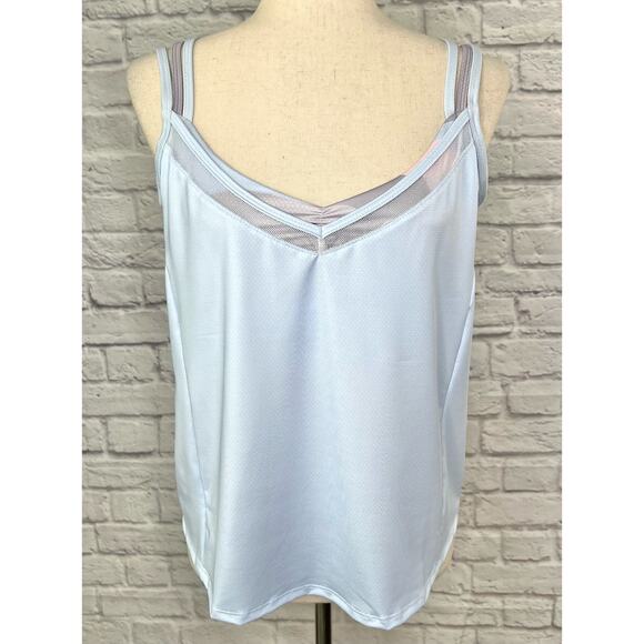 Lucky in Love Womens Size L Undercover Love Camo Over Tank Glace Print Blue NWT - Picture 6 of 16